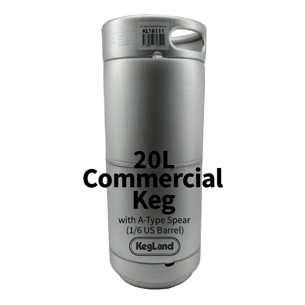 20L Commercial Keg with A-Type Spear (1/6 US Barrel)