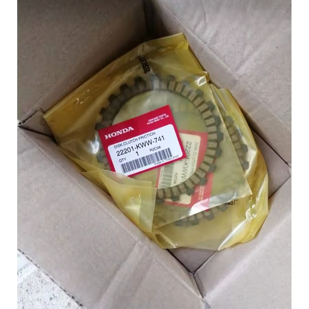 แผ่นคลัทช์ HONDA เวฟ110i ปี2011-20(สตาร์ทมือ/เท้า) แท้เบิกศูนย์  (ราคา/1แผ่น) 22201-KWW-742/22201-KW