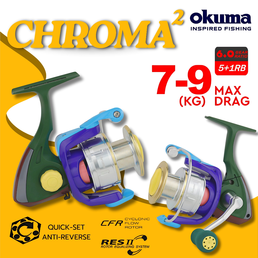 รอกสปินนิ่ง OKUMA CHROMA2
