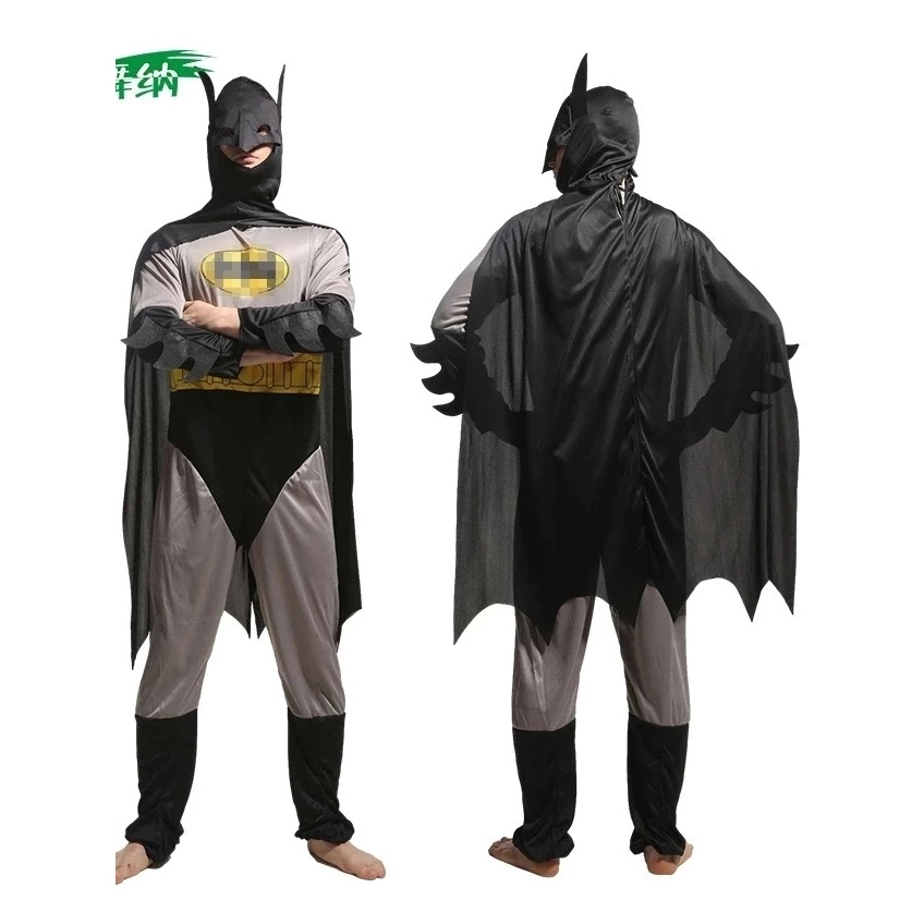 ชุดแบทแมนสีเทาชุดแบทแมนผู้ใหญ่  Batman Adult Costume, Gray Batman Costume