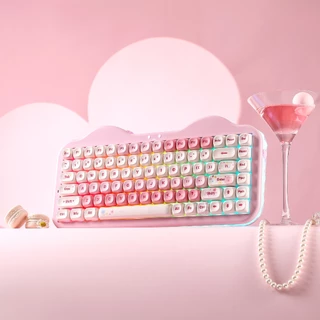 [โค้ดคุ้มลด 20%] YUNZII C75 Cake Meow Keyboard Creamy Mechanical Keyboard คีย์บอร์ดไร้สาย Wireless Bluetooth Custom MOA