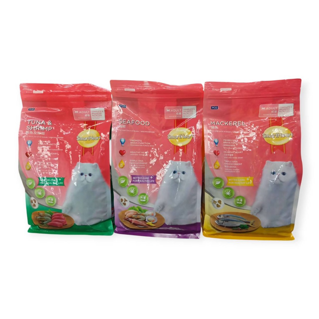(2.8-3 kg) Smartheart cat food อาหารแมว สมาร์ทฮาร์ท อาหารสำหรับแมวทุกสายพันธุ์ ขนาด 2.8-3 กิโลกรัม