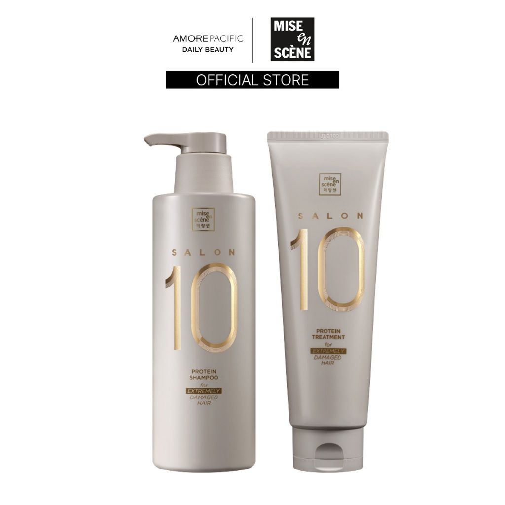 mise en scène SALON 10 PROTEIN SHAMPOO & TREATMENT FOR EXTREMELY DAMAGED HAIR