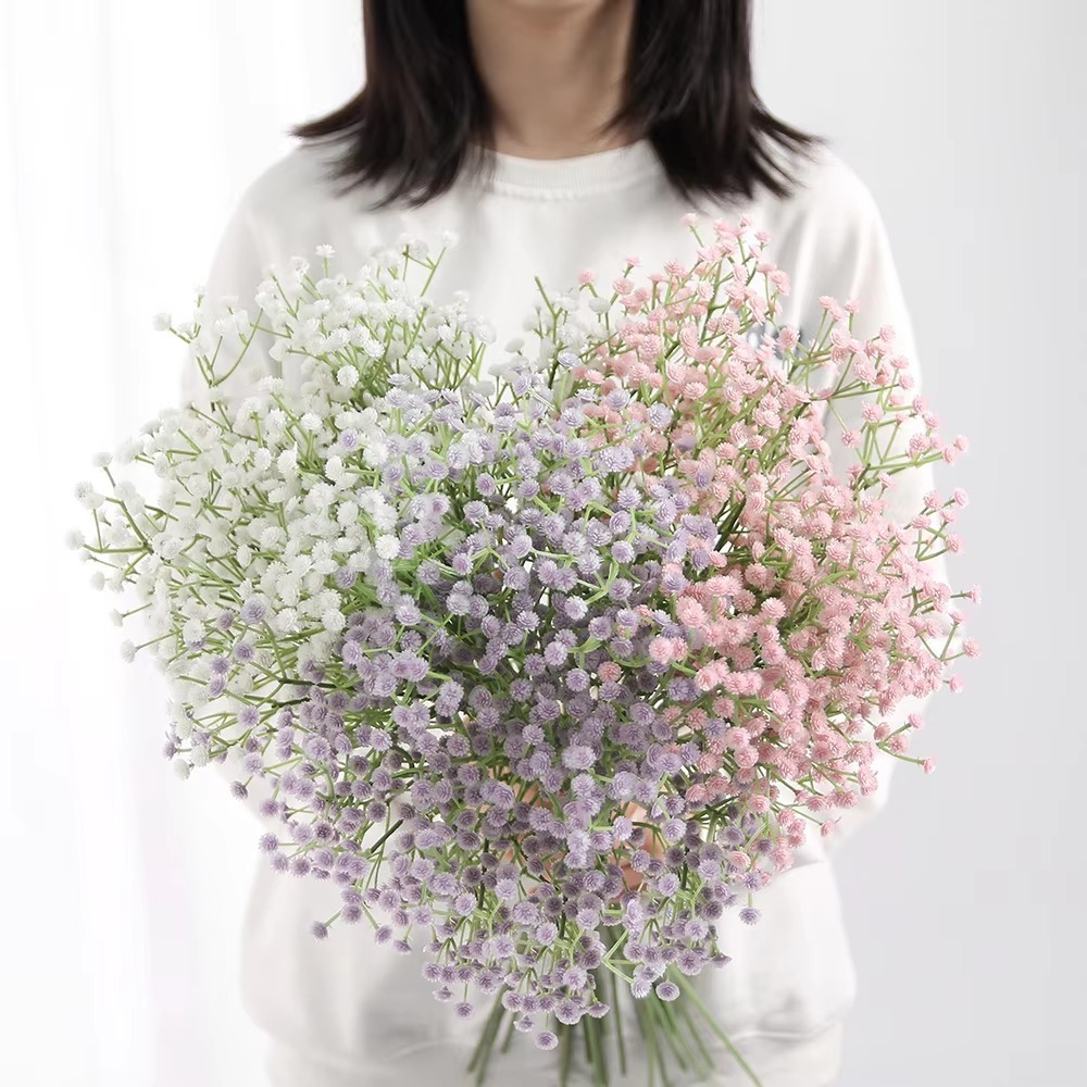 Gypsophila ช่อดอกเบบี้ประดิษฐ์ สําหรับตกแต่งช่อดอกไม้ งานแต่งงาน - รูปที่ 3