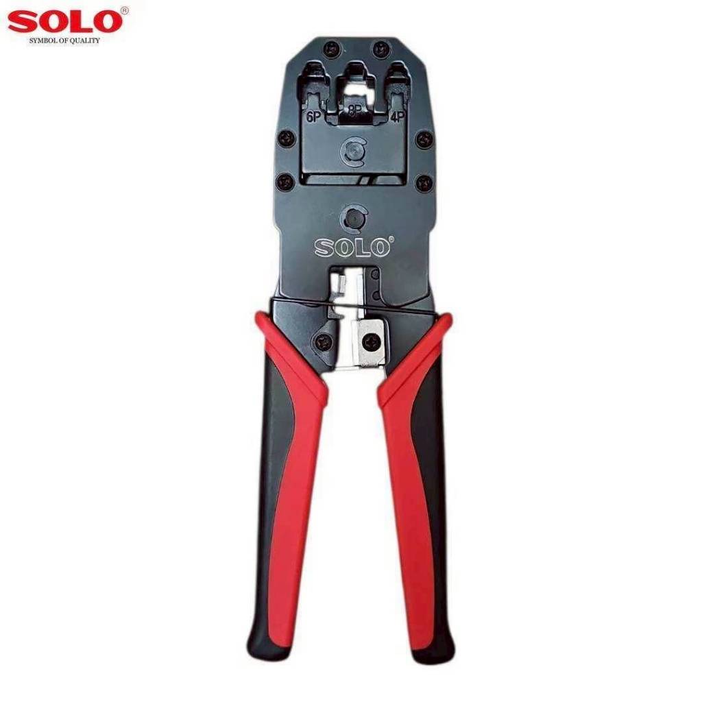 Solo No.468 คีมย้ำสายแลนและสายโทรศัพท์โซโล