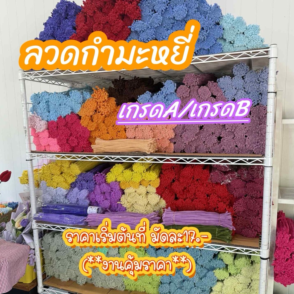 ลวดกำมะหยี่ เกรด A / เกรด B ราคาเริ่มต้น 17บาท พร้อมส่งจากไทย! เหมาะสำหรับทำดอกไม้ประดิษฐ์ งานหนีบโดยเฉพาะ🎉