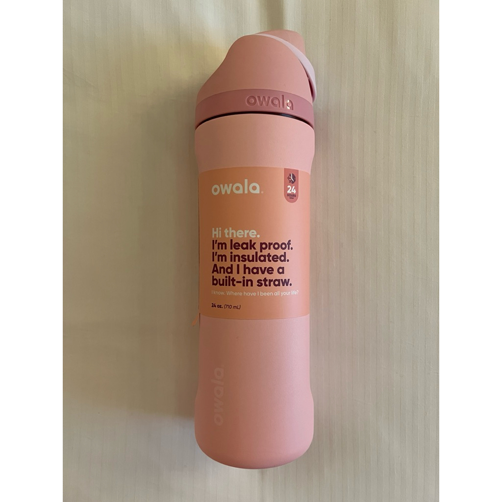 (ของแท้ 💯%) พร้อมส่ง!! Owala FreeSip Tumbler 24 oz. (710 ml.) stainless steel สี Sugar Spice 🍭🧁