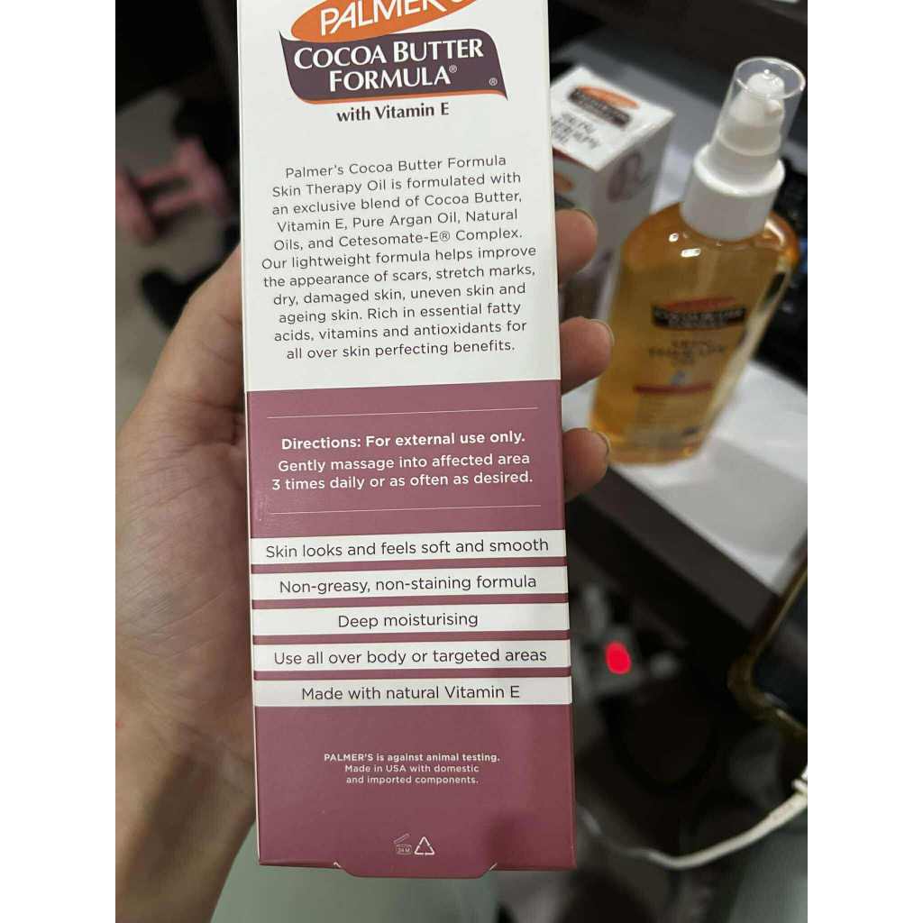 Palmer’s Skin Therapy Oil 60/150 ml. ลดความแห้งกร้าน ป้องกันและลดรอยแตกลาย จางลงภายใน 2 เดือน ปาล์มเมอร์ ออยล์ทาผิว ราคา ถูกที่สุด ดีลบีเคเค แกลเลอรีภาพที่ 7