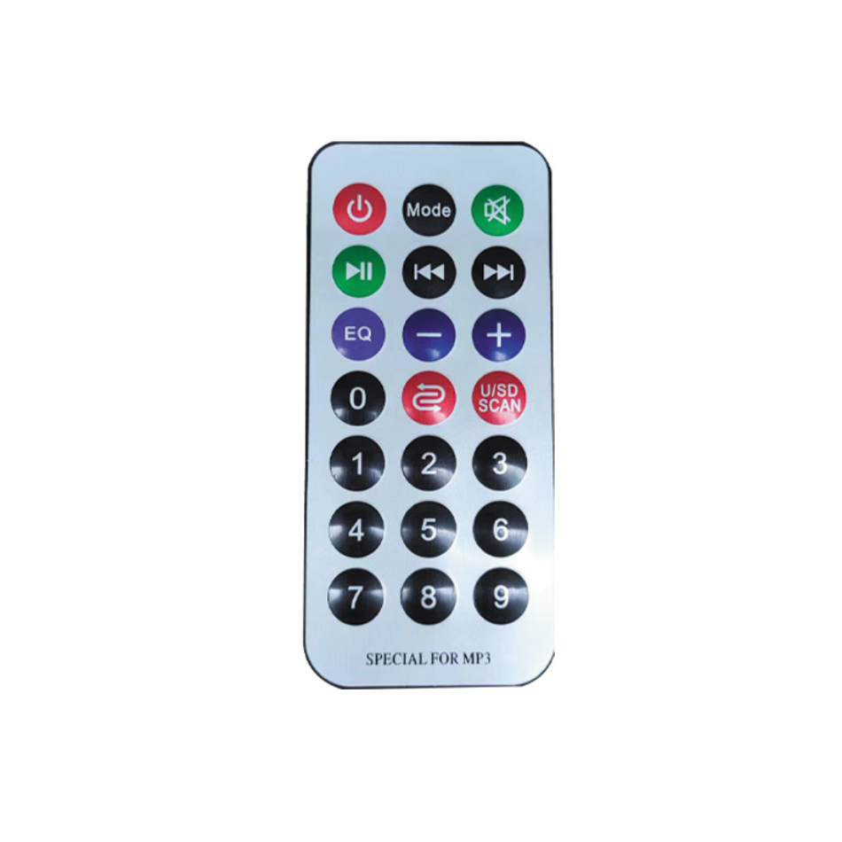เครื่องใช้ในบ้านระยะไกลอินฟราเรด MP3 แอมป์ถอดรหัสบอร์ดลำโพงควบคุมระยะไกล 21 คีย์ 00FF ค่ารหัส