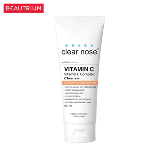 CLEAR NOSE Vitamin C Complex Cleanser ผลิตภัณฑ์ทำความสะอาดผิวหน้า 150ml