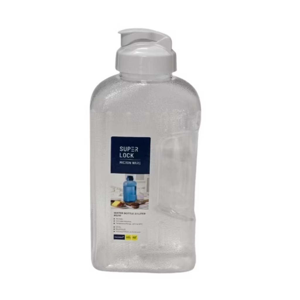 Super Lock ขวดน้ำดื่ม กระบอกน้ำ 2.1L Water Bottle 2.1 Liter มีสี ฟ้า ขาว #คละสีนะคะ