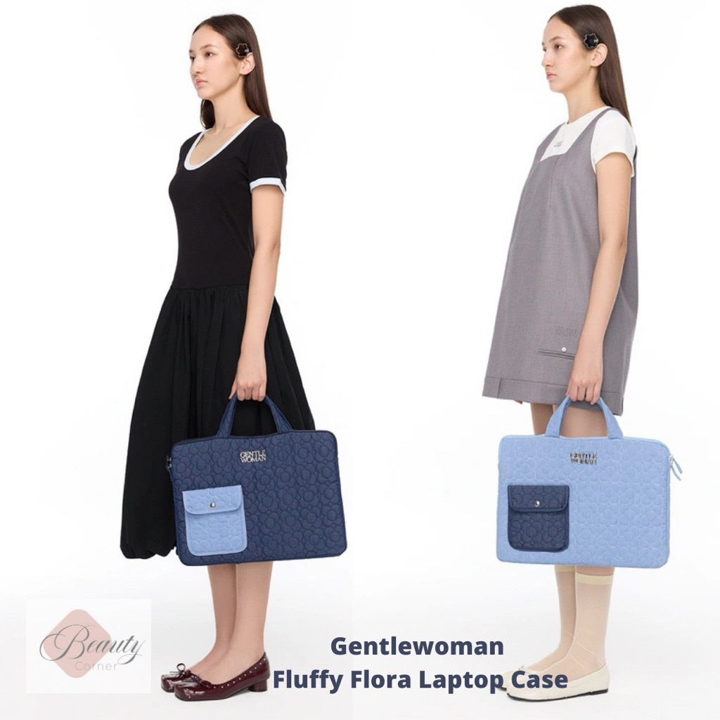 [พร้อมส่ง] กระเป๋าโน้ตบุ๊ก แล็ปท็อป Gentlewoman Puffer Laptop Bag / Fluffy Flora Laptop Bag