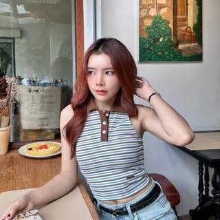 SEPTEMBER ME - Hana Shirt เสื้อเชิ้ตโปโลแขนกุด