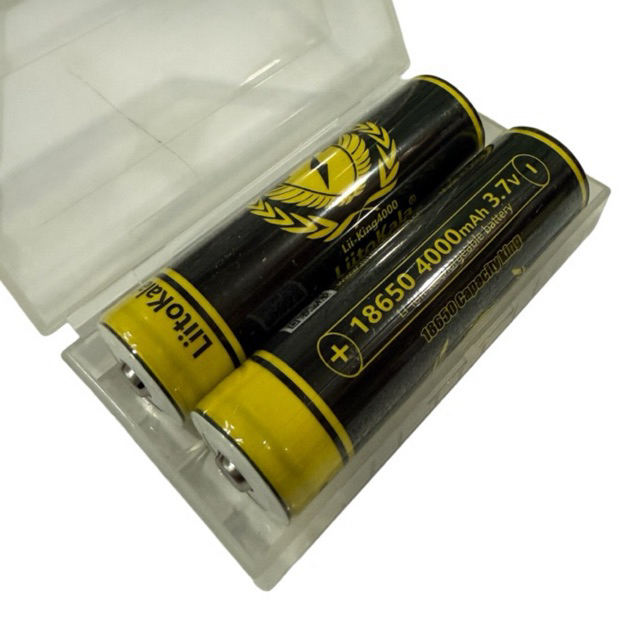 Liitokala 18650 4000mAh Li-ion 3.7V 2ก้อนของแท้