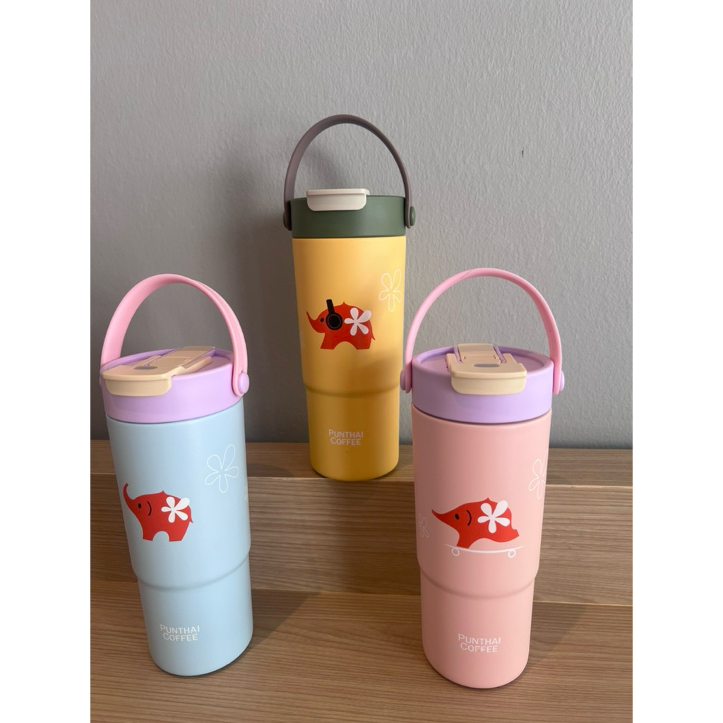 📌พร้อมส่ง📌แก้วเก็บความเย็น PUNTHAI รุ่นใหม่ล่าสุด ขนาด 650 ml. ของแท้