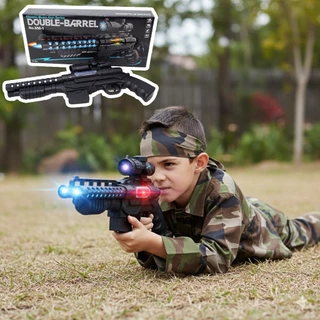 🔫METOYS ปืนของเล่น ปืนลูกซอง ลำกล้องคู่ สั่นได้ มีเสียง มีไฟ ปืนของเล่น มีของเล่น 850