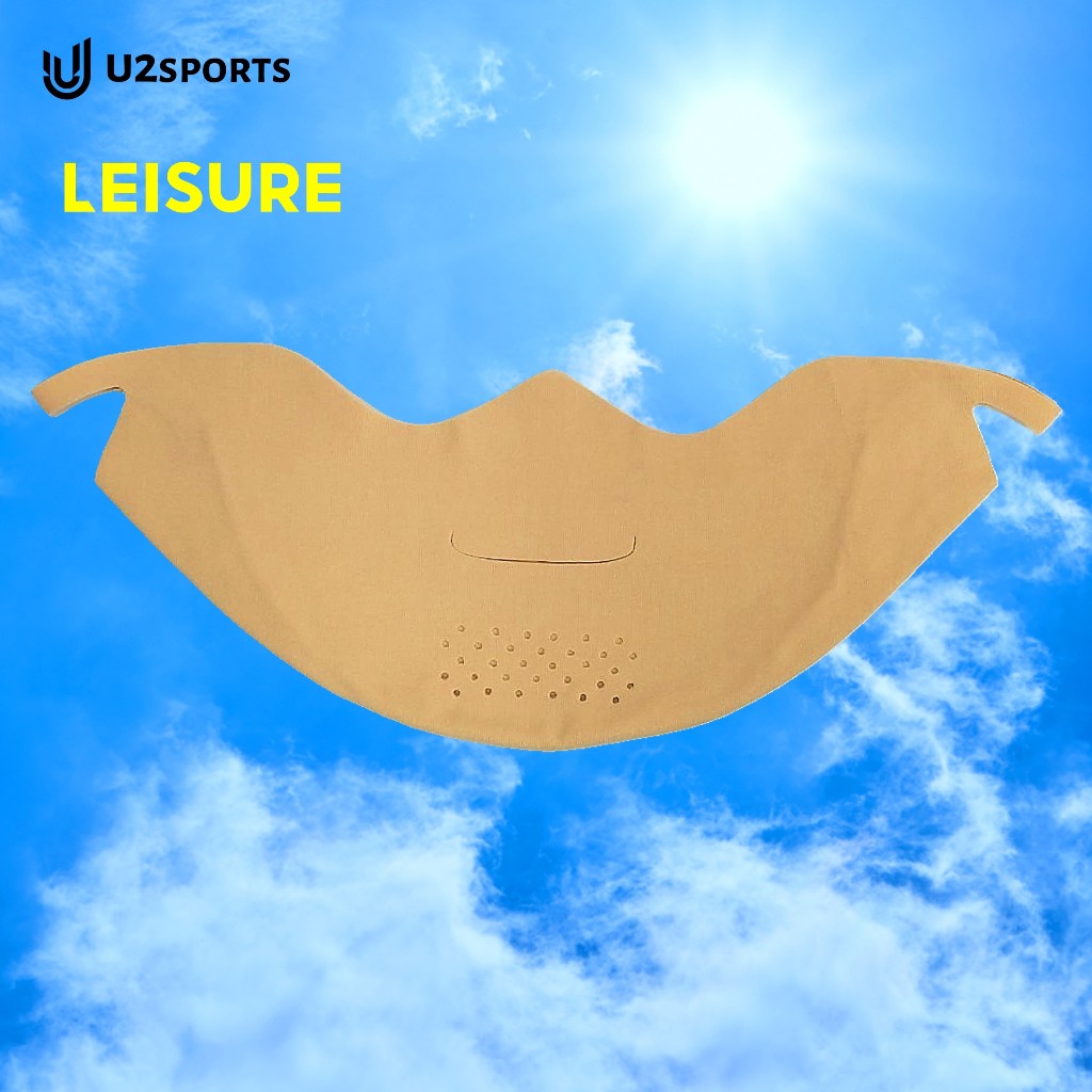 U2SPORTS Leisure หน้ากากผ้ากันแดด เปิดจมูกและมีรูตรงปาก ปิดคาง unisex