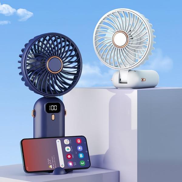 N15 แบตเตอรี่ลิเธียมแบบพกพาพัดลม USB ปรับระดับได้ 5 ระดับ