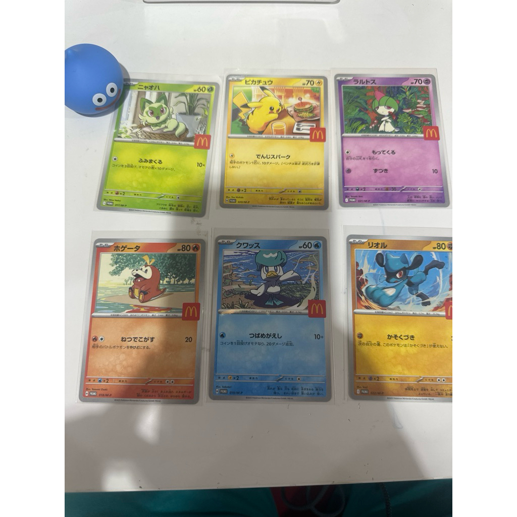 McDonald's Pokemon Card Promo Complete 6 Set 2025 Japanese  PROMO 017～022/M-P McDonald's Pokemon Car