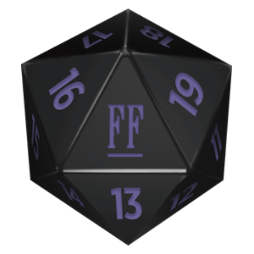 ลูกเต๋า MTG Dice D20 นับ Life Point แบบ Spindown ชุด FINAL FANTASY D20 Spindown Dice (FIN) PURPLE