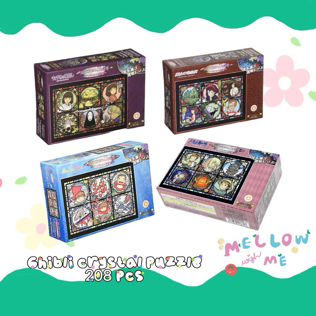 {พร้อมส่ง} Ghibli crystal puzzle 208 pcs.🧩🤟