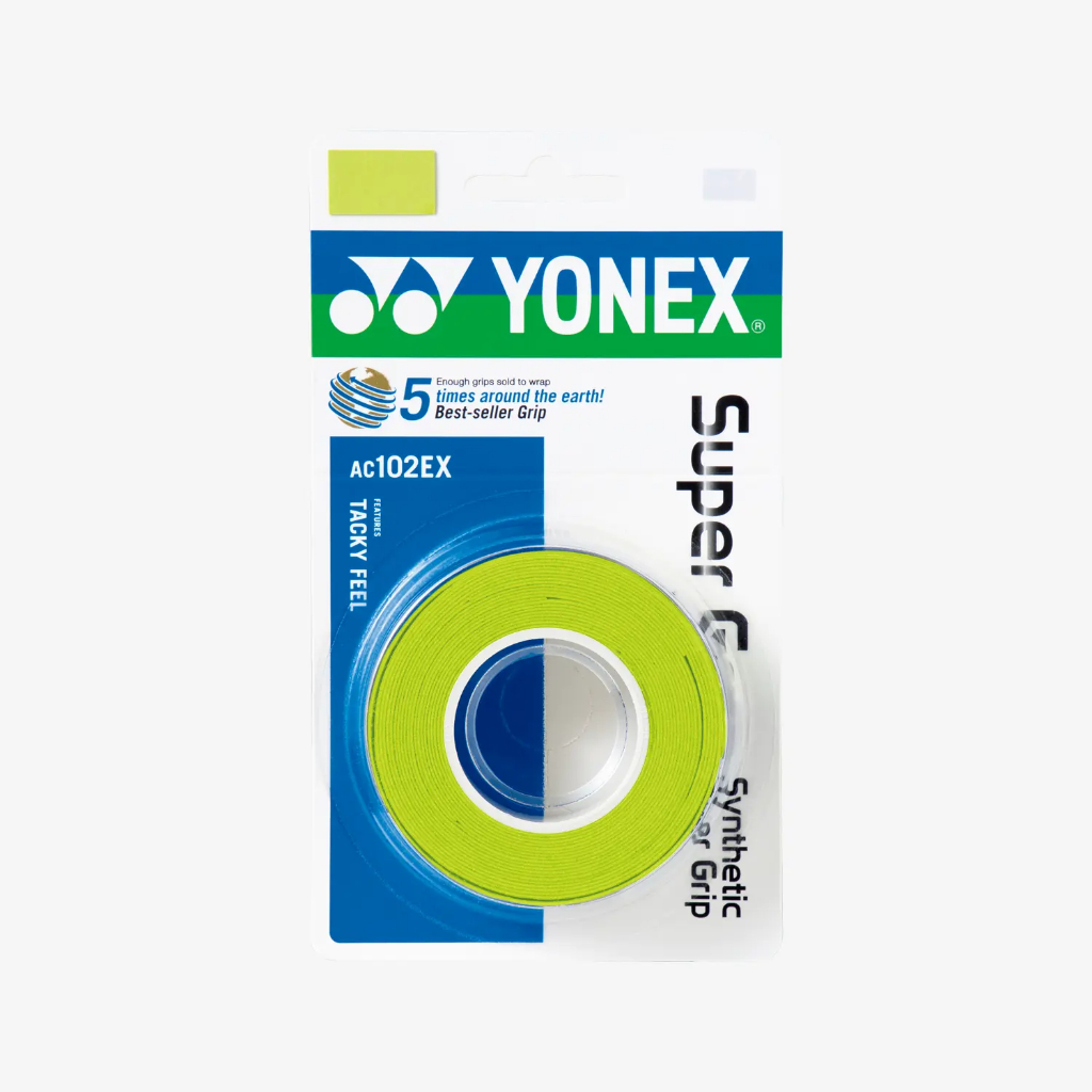 YONEX AC102EX Super Grip (3 ชิ้น) ความหนา 0.6 มม.วัสดุทำจากโพลียูรีเทน(Polyurethane) ราคา ถูกที่สุด ดีลบีเคเค แกลเลอรีภาพที่ 9