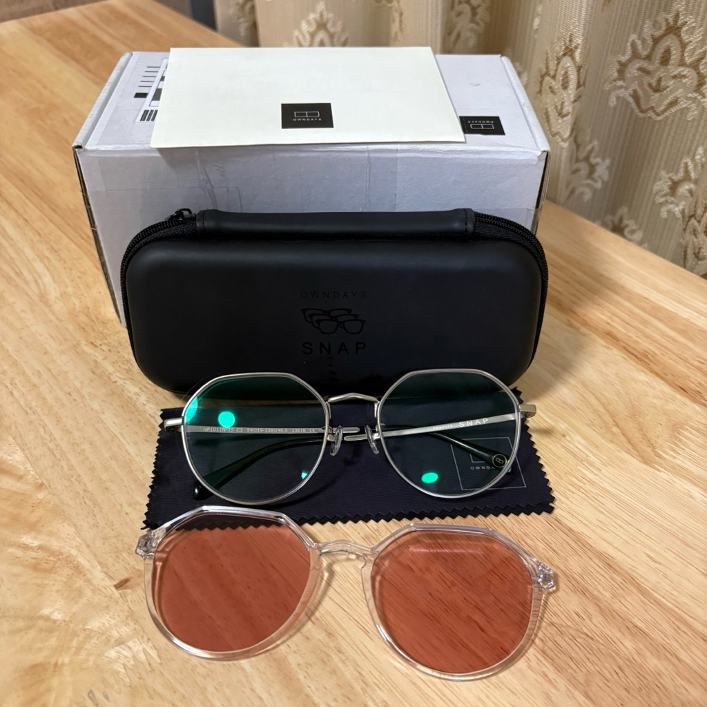 (ส่งต่อเหมือนใหม่) กรอบแว่นตา Ownday รุ่น Snap + ClipOn - SNP1011N-1S
