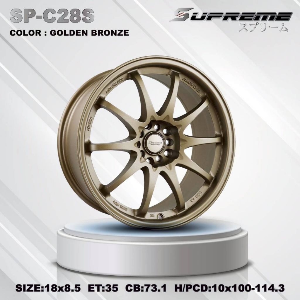 ล้อแม็กCE28ขอบ18 5รู100/ 5รู114.3 กว้าง 8.5 นิ้ว  ใส่กับรถที่มี 5 รู 100 และ 5 รู114.3 ได้เลย  ราคาร