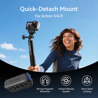 Telesin DJI Osmo360 / Action 6 / 5Pro / 4 / 3 Magnetic Two-claw Adapter