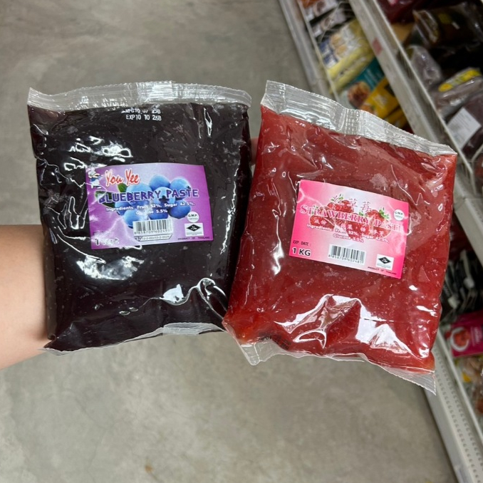 Youyee ไส้กวน สตรอเบอร์รี่/บลูเบอร์รี่ 1kg