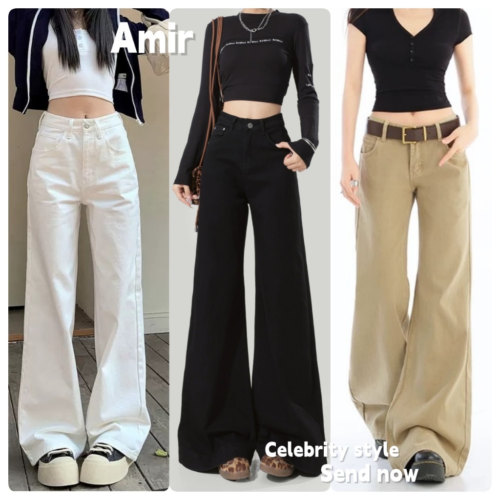 กางเกงลำลองผู้หญิง ใส่สบายและใช้งานได้หลากหลาย ทรงสลิม ขาตรง ดีไซน์กระดุม