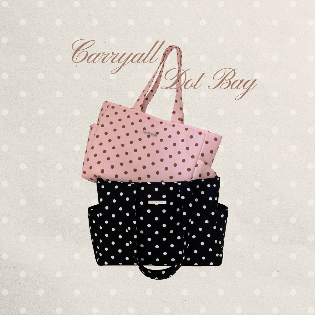 SUNSCRÈME - CARRYALL DOT BAG (กระเป๋ารุ่น CARRYALL ลายจุด)