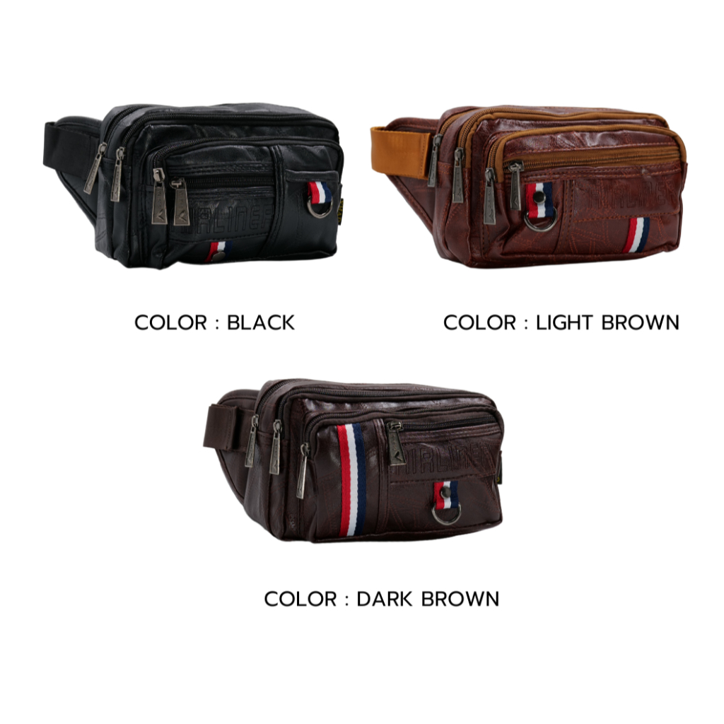 [ติดตามลด10%] *สุ่มหน้า* พร้อมส่ง Morphiz กระเป๋าคาดเอว AIRLINER ไซส์กลาง หนังPU กันน้ำ ราคาโรงงาน - รูปที่ 5