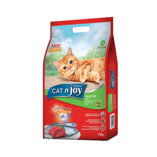 [กระสอบ 7kg] อาหารแมว Cat n Joy Triple Protection แค็ทเอ็นจอย อาหารเม็ดแมว