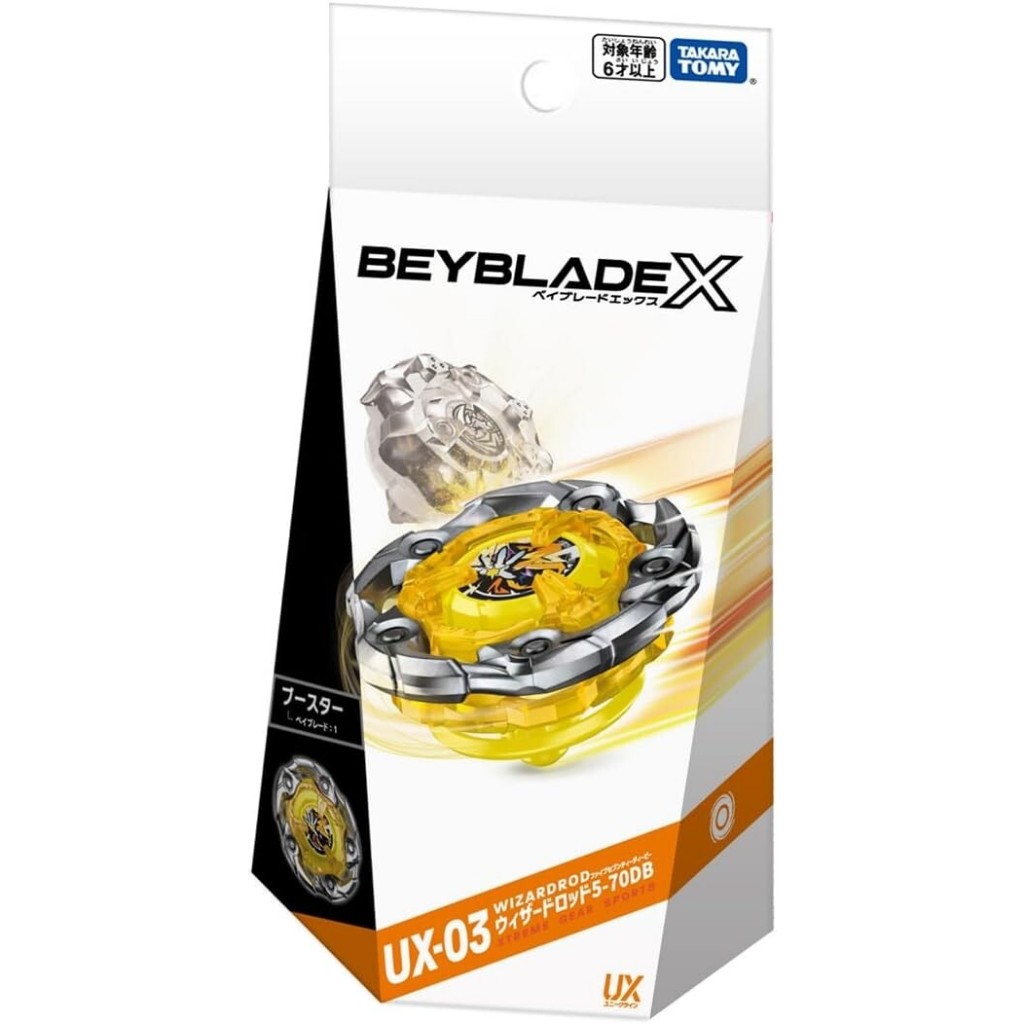 [ของแท้พร้อมส่ง] Beyblade X UX-03 Wizard Rod 5-70 DB [Lot KR]