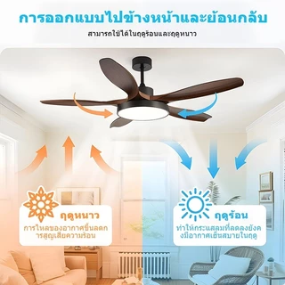 COD พัดลม 54 นิ้ว พัดลมเพดาน พัดลมเพดานโคมไฟ พัดลมโคมไฟ พัดลมส่องสว่าง พัดลมมีไฟ