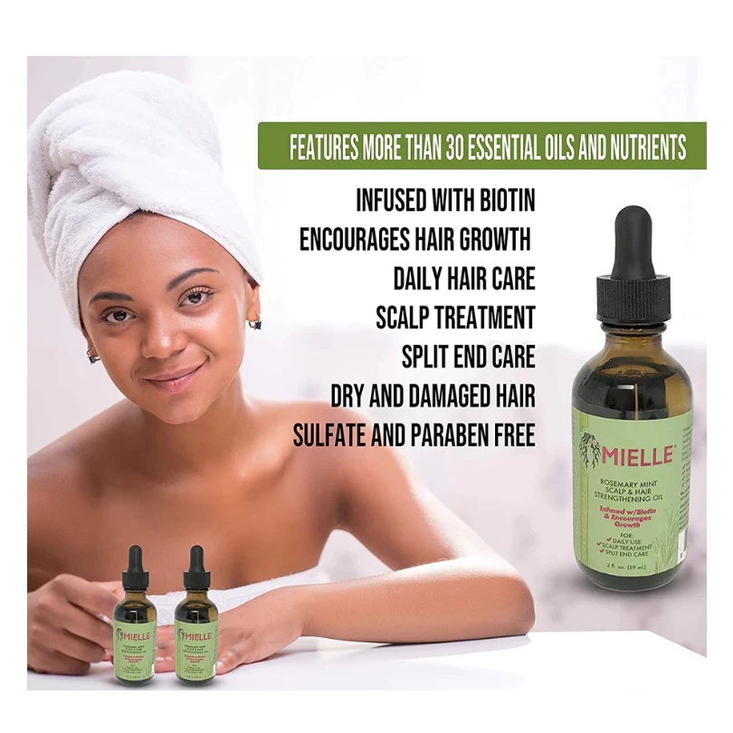 ✳️Mielle Organics Rosemary Mint Scalp & Hair Strengthening Oil 59ml/ผลิตภัณฑ์ดูแลเส้นผม - รูปที่ 6