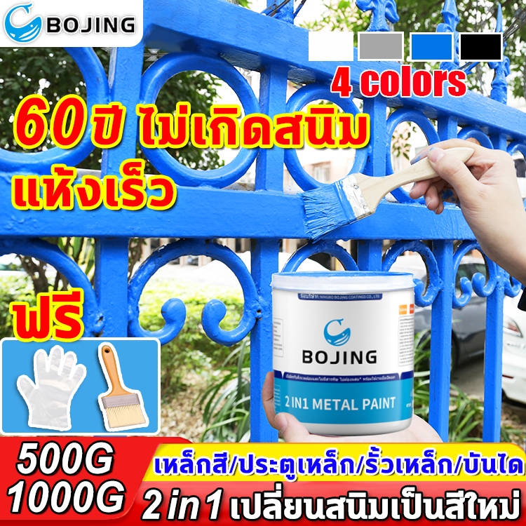 สีกันสนิมเหล็ก  สีทาโลหะ สีทาเหล็กกันสนิม แห้งเร็ว ทนแสงแดด กันน้ำ กันการกัดกร่อน ไม่ต้องขัด
