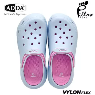NFSHOES รองเท้าหัวโต ADDA Pillo Foam สำหรับผู้หญิง รุ่น 5PF01W1 มีสายรัดหลังเพิ่มความกระชับ นุ่ม ใส่สบาย