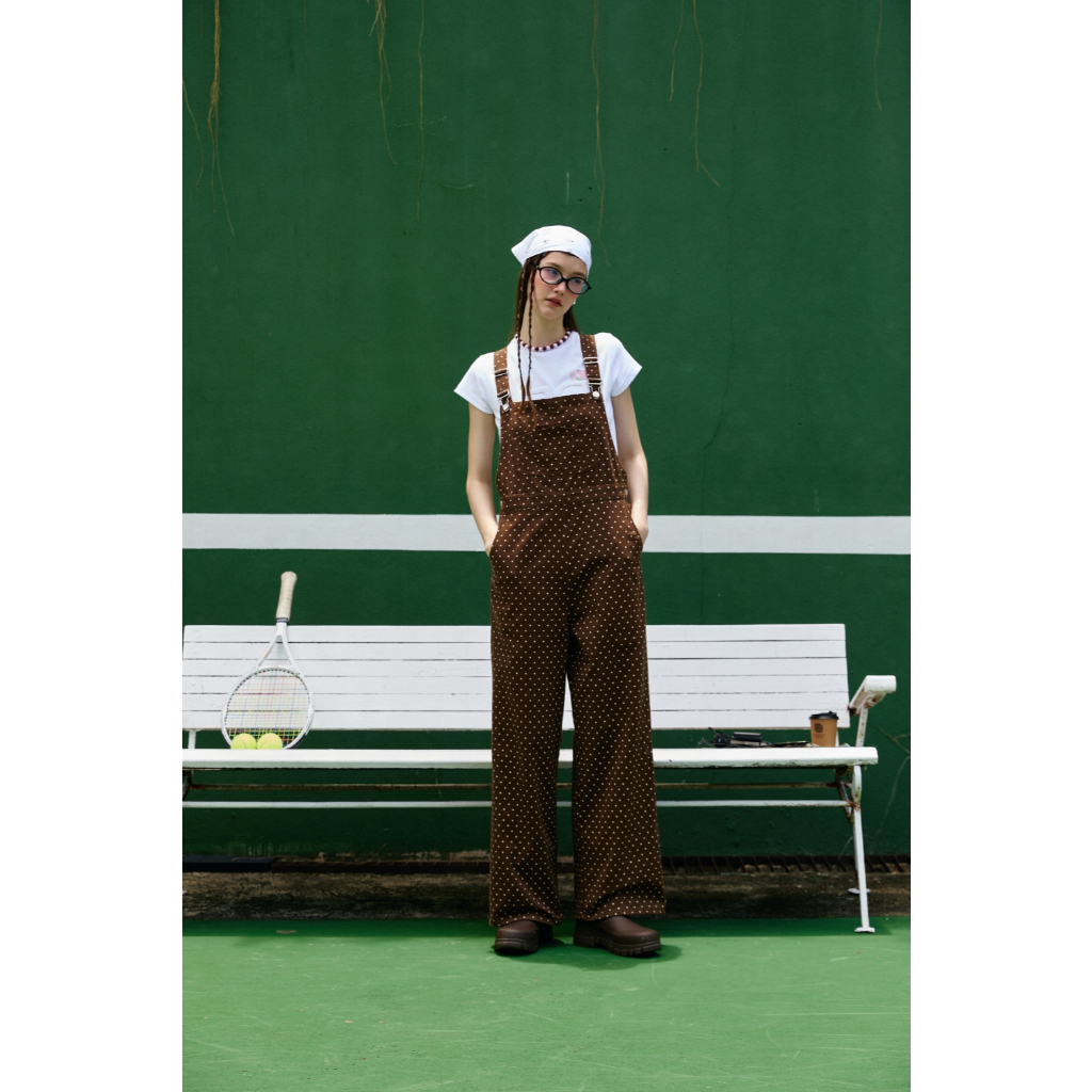 DEARDARLING POLKA DOT OVERALL เอี๊ยมกางเกงลายจุด