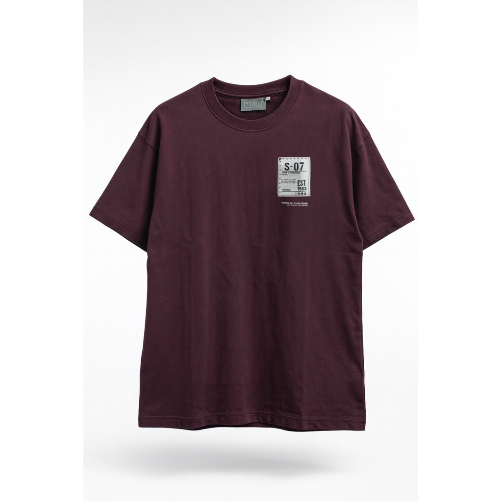 7TH Street ( เซเว่นสตรีท ) เสื้อยืดแบบโอเวอไซส์  (Oversized) รุ่น O-BLB020