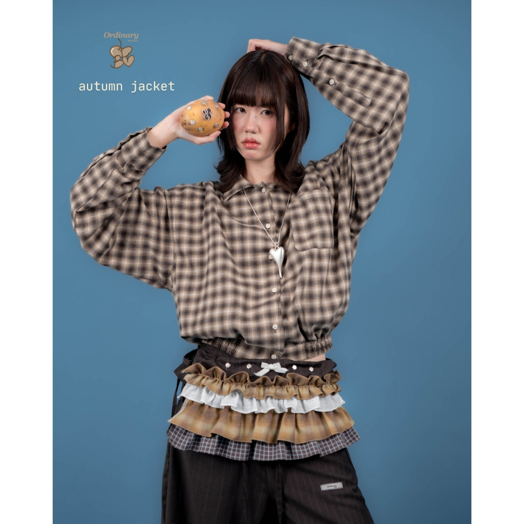 เสื้อ autumn jacket ลายสก๊อต