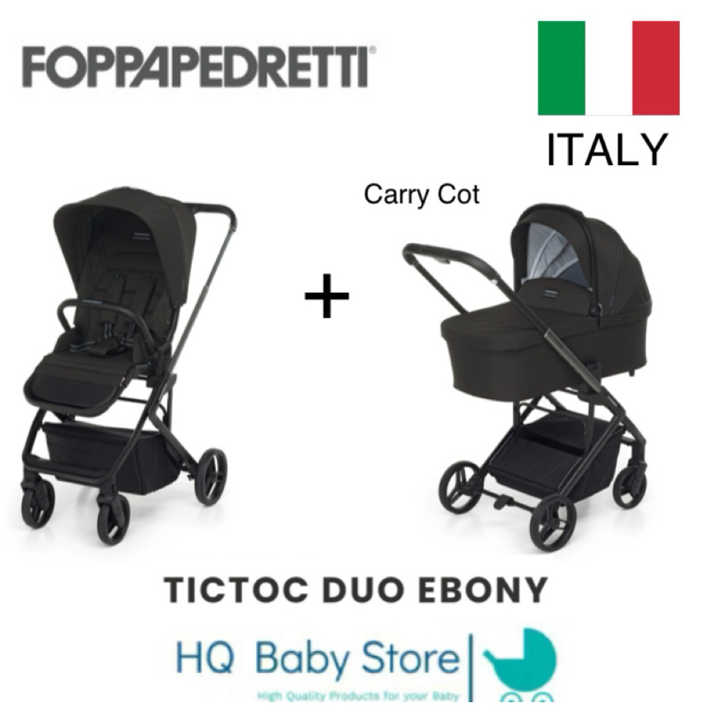 สินค้าแท้   %   Foppapedretti Tictoc 2 in 1 stroller รถเข็นเด็กพร้อมที่นอนเด็ก จากประเทศอิตาลี ราคา ถูกที่สุด ดีลบีเคเค แกลเลอรีภาพที่ 2