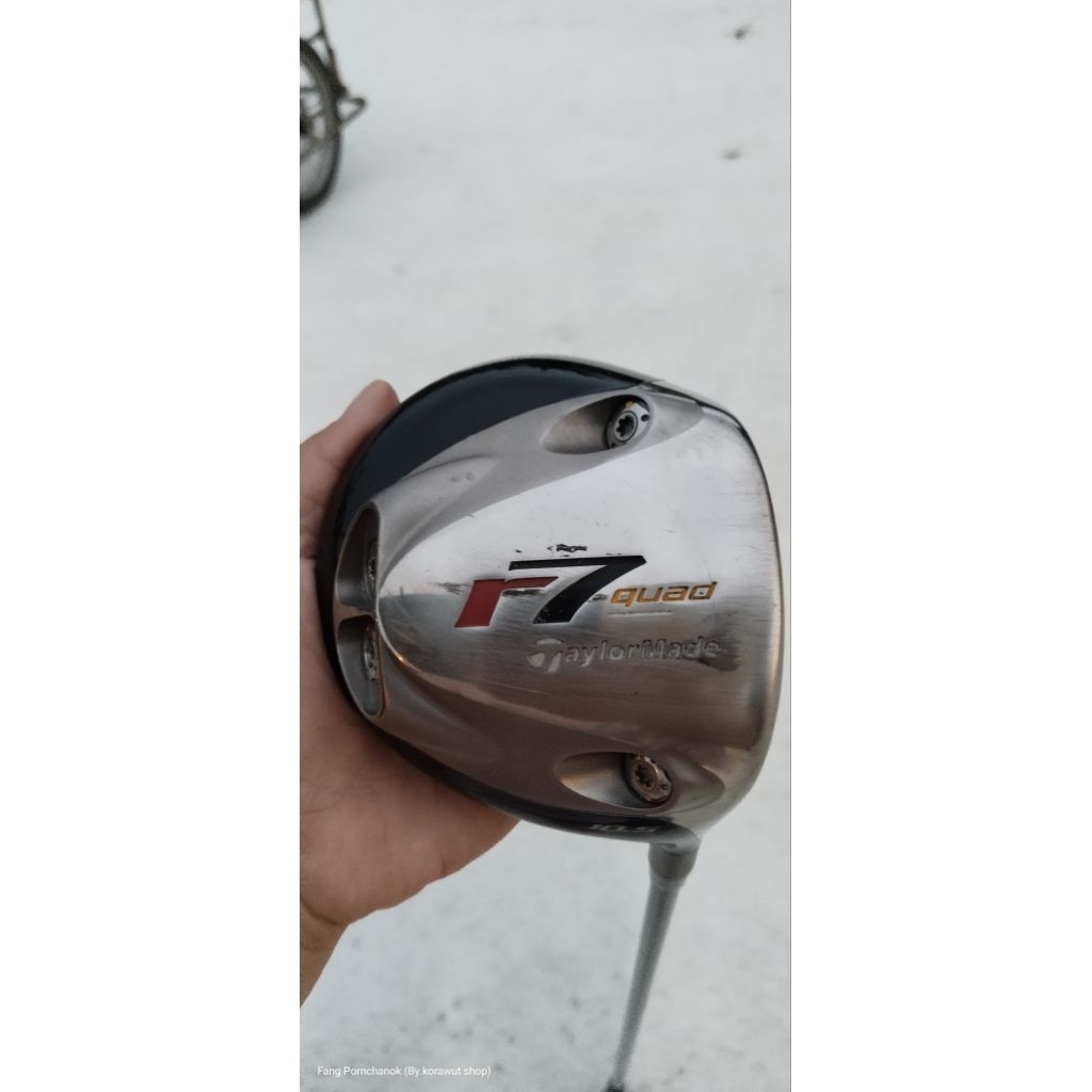 ไม้กอล์ฟมือสอง Driver r7 quad Taylormade/FLEX-R ก้านดี กริปดี ไม่บุบไม่แตก