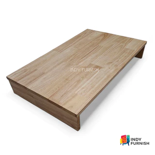 INDY FURNISH ชั้นวางของ ฐานรองเตาแก๊ส แท่นรอง ฝาครอบ รุ่น Base-01 สีธรรมชาติ