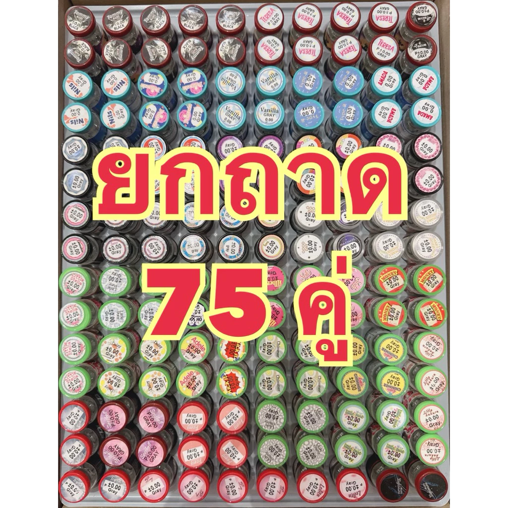 โปรลดแรง คอนแทคเลนส์ ยกถาด 75 คู่ ***รบกวนอ่านรายละเอียดก่อนซื้อ