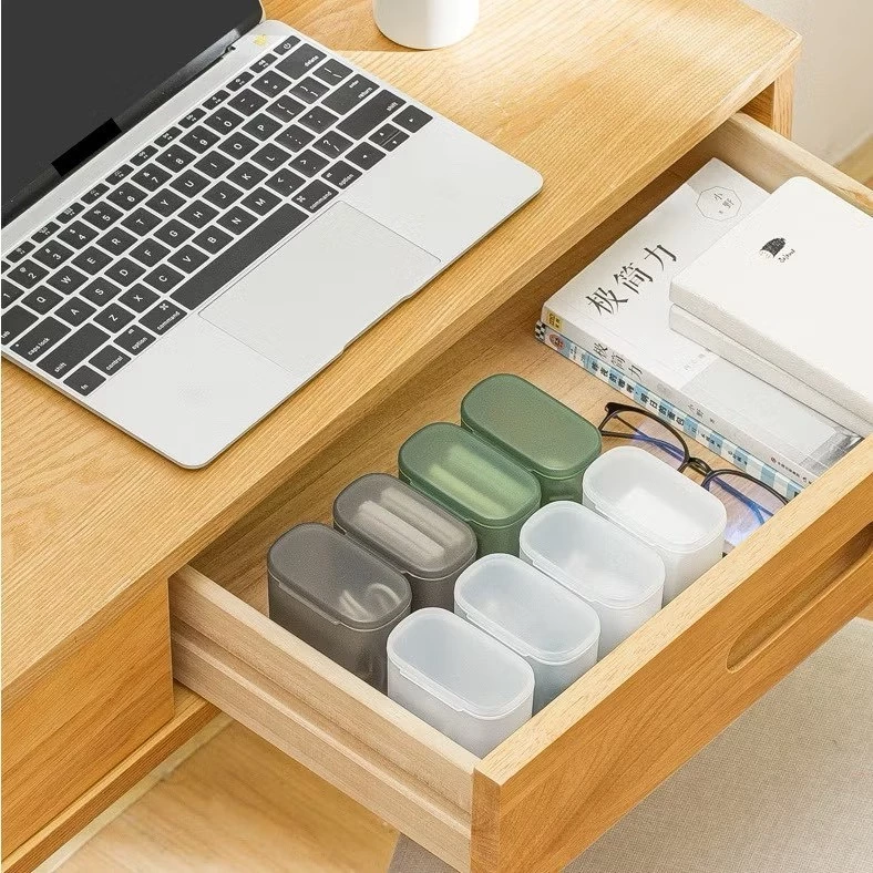 กล่องพกพาเก็บสายชาร์จ หูฟัง USB ม้วนเก็บมีฝาปิด กันพัน thumbnail 3