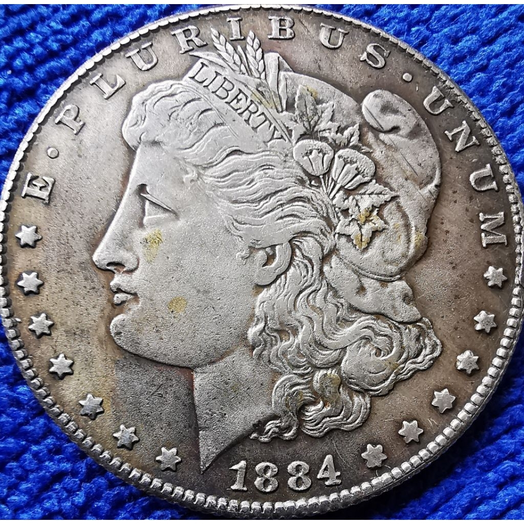 เหรียญ​จำลอง​ สหรัฐ​อเมริกา​ USA​, 1​ Dollar​, (Morgan Dollar, อายุ​100​กว่า​ปี​), ใหม่​ทำ​เก่า