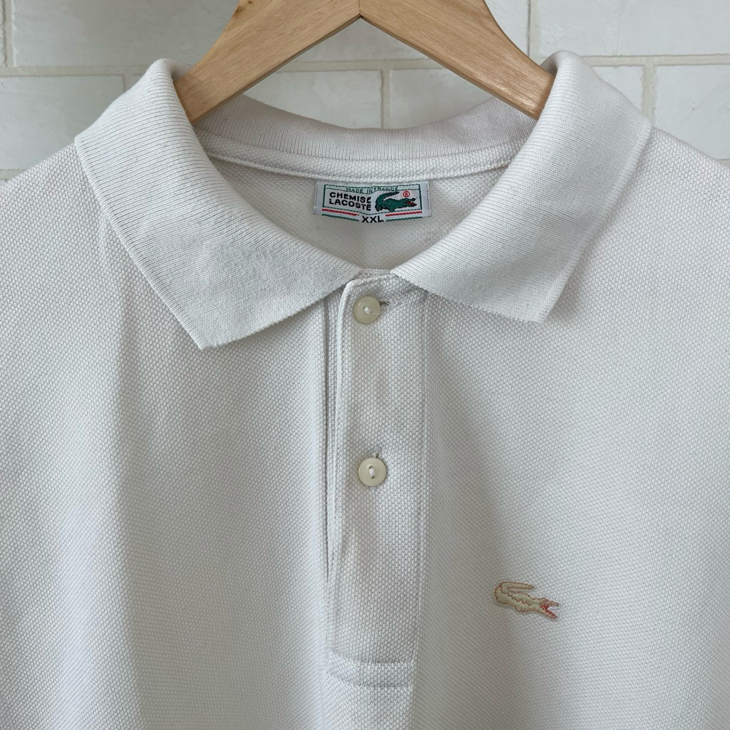 Chemise Lacoste เสื้อโปโลผู้ชายมือสอง รอบอก 46 นิ้ว โลโก้จระเข้แท้
