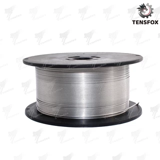 Tensfox ลวดเชื่อมฟลักซ์คอร์ ไม่ใช้แก๊ส 0.8 mm / 1.0 mm ม้วน 1 กก. สำหรับเครื่องเชื่อม MIG ซีโอทู CO2